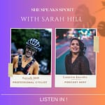 Sarah Hill Pro Mountain Biker and Podcast Host Lauren Jacobs - She Speaks Sport