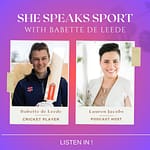 Babette de Leede - She Speaks Sport Podcast Image